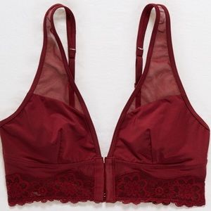 maroon aerie bralette